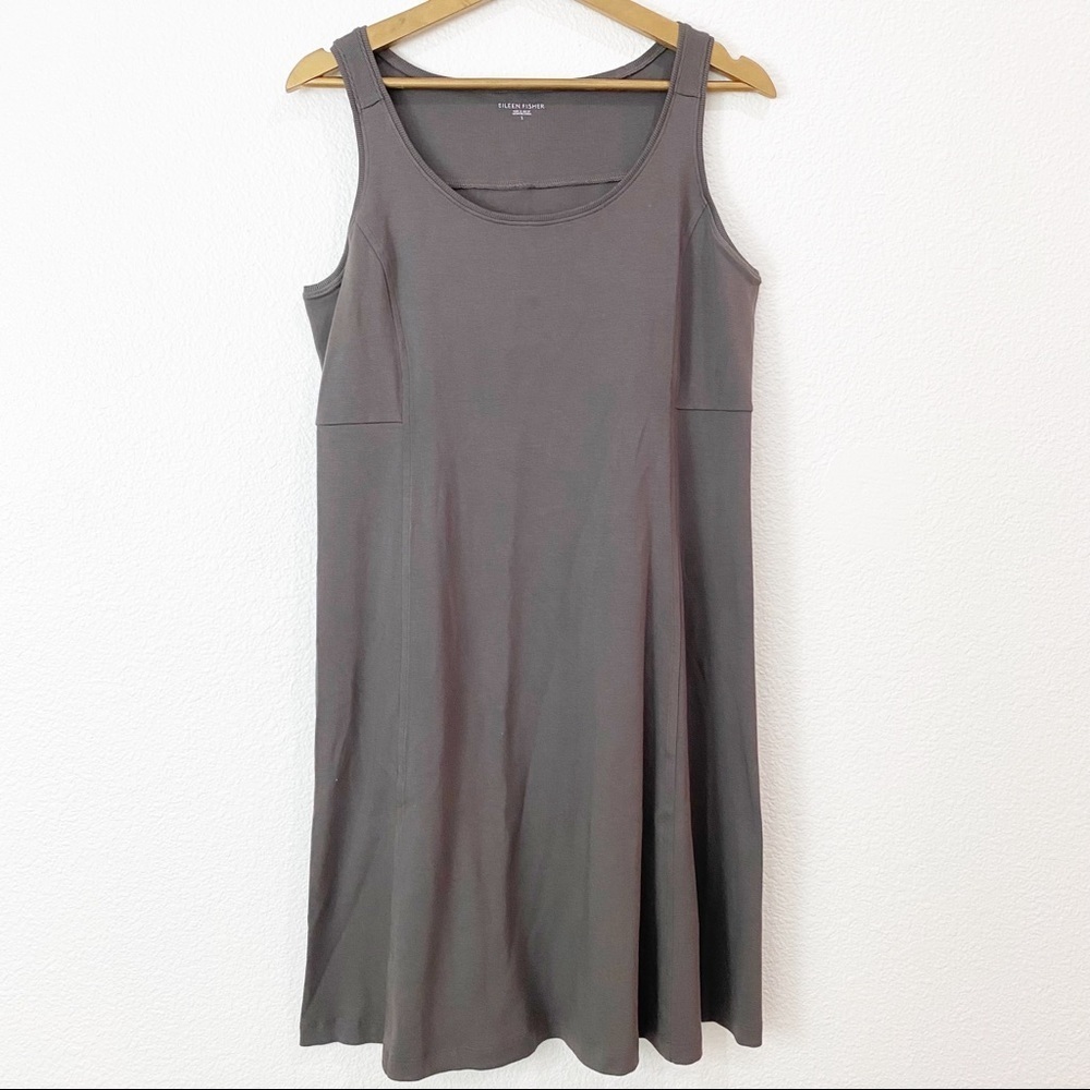 Eileen Fisher- Brown Organic Cotton Dress
